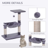 Cat Tree Scratching Posts Natural Sisal Hammock Bed Kitty Activity Center 70Hcm - Image 5