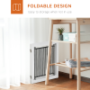 Foldable Dog Gate Freestanding Wooden Pet Barrier w/ 3 Panels, 2 Support Feet - Image 5