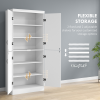 4-Door Kitchen Cabinet, ShelvesWhite - Image 5