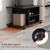 Mobile TV Stand Bookshelves in Black - Image 5