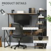 Computer Desk 6 Tier Storage Industrial Workstation Rustic - Image 5