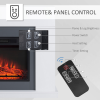 Electric Fireplace Suite Remote Freestanding Fireplace Heater with LED Flame - Image 5