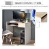 Compact Computer Table Oak - Image 5