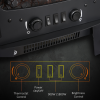 1800W Tempered Glass Electric Fireplace Heater Black - Image 5