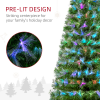 6FT Multicoloured Artificial Christmas Tree Fibre Optic Lights Star Holder - Image 5