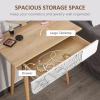 Wooden Nordic Dressing Table Brown/White - Image 5