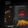 Free standing Electric Fireplace Stove Flame Effect Overheat Safety Protectio - Image 5