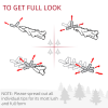 1.8m 6ft Artificial Pine Pencil Slim Tall Christmas Tree with 390 Branch Tips - Image 5