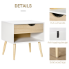 Bedside Table with Drawer and Shelf, Modern Nightstand, End Table - Image 5