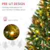 1.5m 5ft Pre-Lit Christmas Tree Artificial Spruce Warm White LED Metal Stand - Image 5