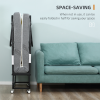 Folding Bed with 10cm Mattress, Portable Foldable Guest Bed Metal Frame - Image 5