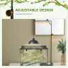 PawHut Reptile Lamp Stand, 86-129Hcm Adjustable Lamp Holder w/ Base, Hook - Image 5