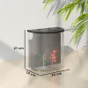 PawHut Fish Tank, 3L Nano Aquarium Starter Kit with Filter System, LED Light - Image 6