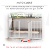 Adjustable Safety Gate 3 Extensions and Four Adjustable Screws, White Pawhut - Image 5