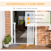 Pressure Fit Safety Gate for Stairs w/ Auto Close 75-82 cm - White Pawhut - Image 5
