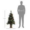HOMCOM 1.2m Prelit Christmas Tree with 100 Warm White LED Lights and 8 Modes - Image 5