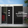Outsunny 9 x 4FT Outdoor Garden Storage Shed w/ 2 Door Galvanised Metal Grey - Image 5