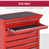 Roller Tool Cabinet Storage Chest Box Garage Workshop 7 Drawers Red Durhand - Image 5