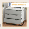 Chest of Drawers with Metal Handles Freestanding Dresser Modern Wooden - Image 5