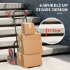 DURHAND Climbing Stairs Trolley Hand Trucks 6-Wheels Foldable Load Cart Steel - Image 5