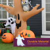 240cm Large Halloween Scary Lighting Inflatable Tree Ghost 3 Pumpkins Owl 4 LED - Image 5