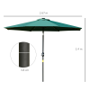 24 LED Solar Powered Parasol Umbrella - Image 5