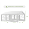 Gazebo Marquee Party Tent, Steel Frame-White - Image 5