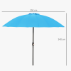255cm Patio Parasol Umbrella Market Table Parasol 18 Sturdy Ribs - Image 5