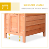 Wooden Rabbit Hutch Bunny Cage Guinea Pig House Pet Habitat Small Animals - Image 5