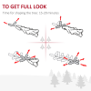 5 Feet Prelit Artificial Snow Flocked Christmas Tree Warm LED Light Green White - Image 5