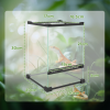 PawHut Glass Reptile Terrarium, 40L Vivarium for Lizards Frogs Snakes Turtles - Image 5
