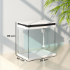 PawHut 14L Small Fish Tank with Filter System, LED Lights, Water Pump - Image 5
