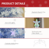 Artificial Fibre Christmas Tree Seasonal Deco 16 LED Easy Store 4FT White Blue - Image 6