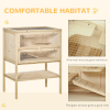 Hamster Cage House Pet Play Exercise 3 Tiers Mouse Wooden Fir Small Animals - Image 6