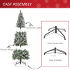 6FT Artificial Christmas Tree Pencil Tree Berries Pinecones Foldable Feet Green - Image 6