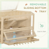Three-Tier Wooden Hamster Cage Gerbil Play Centre w/ Sliding Tray, Ramps - Image 6