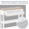 MDF Wide Drawer Console Table White - Image 6