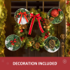 60cm Pre-Lit Artificial Christmas Door Wreath Holly LED Decor Pine Cones Hangin - Image 6