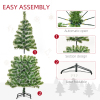 5ft Indoor Christmas Tree Artificial Deco Xmas Gift Metal Stand 416 Tips - Image 6