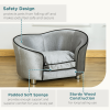 Modern Dog Sofa Couch Puppy Bed Kitten Lounge w/Storage Pocket Removable Cushion - Image 6