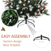 6FT Artificial SnowDipped Christmas Tree Foldable Berries White Pinecones Green - Image 6