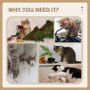 Cat Tree Tower Climbing Kitten Activity Center with Jute Scratching Post, Grey - Image 6