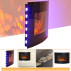 Electric Wall Mounted Fire Place Slimline Plasma Fan Heater Backlit 900/1800W - Image 6