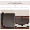 Folding Fabric Soft Pet Crate Dog Cat Travel Carrier Cage Kennel House Brown - Image 6