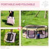 Fabric Pet Dog Cat Puppy Playpen Rabbit Guinea Pig Play Pen in Pink Small - Image 6