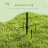 Bird Feeding Station Kit Wild Bird Feeder Pole w/ 6 Hooks 4 Hanging Feeders - Image 6