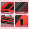 Cooling Elevated Dog Bed Portable Raised Pet Cot for Indoor & Outdoor, Red - Image 6