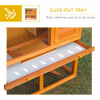 2-tier Rabbit Hutch Small Animal Wooden Bunnies House Outdoor Backyard 2 Sizes - Image 6