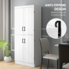 4-Door Kitchen Cabinet, ShelvesWhite - Image 6