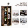 Bookcase IndustrialDisplay Cabinet Cube Storage Rustic Brown - Image 6